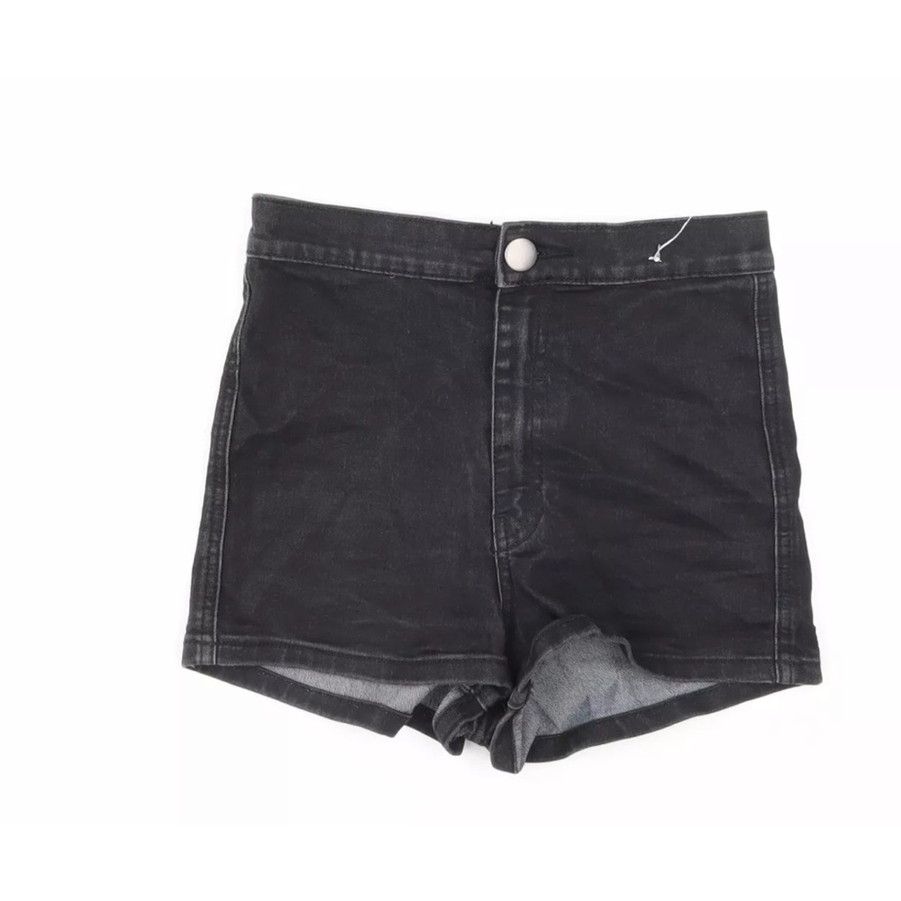 Black jeans shorts